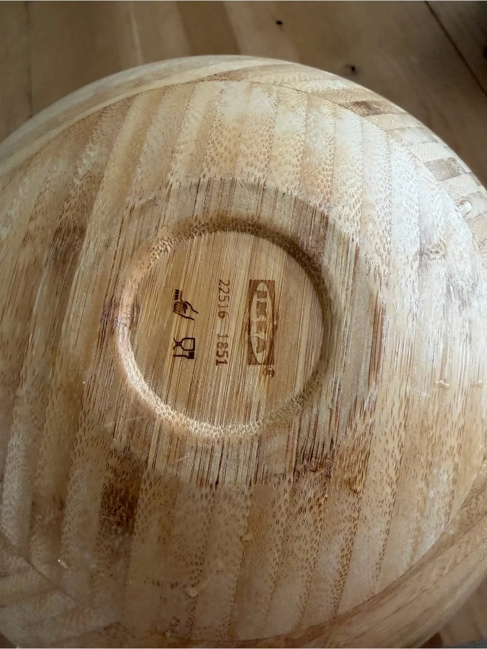 Wooden IKEA Bowl